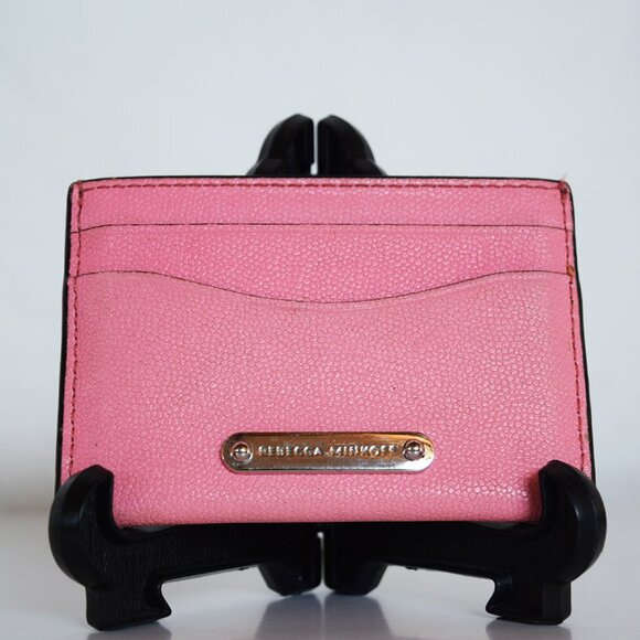 Rebecca Minkoff Pink Leather Card Case Holder - Picture 1 of 10